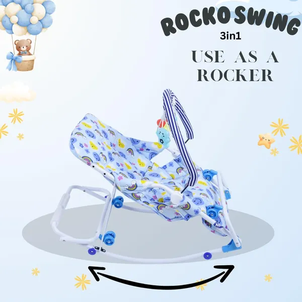 Blue_Metal_&_Cotton_Swing_Rocker_For_Kids