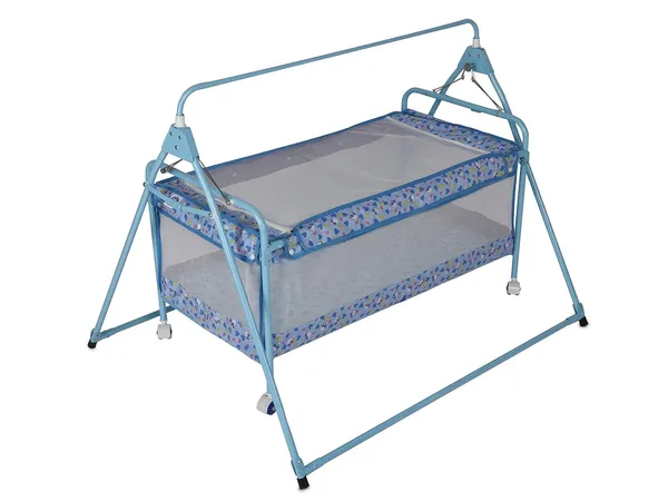 Blue_Metal_&_Mesh_Cradle_For_Kids