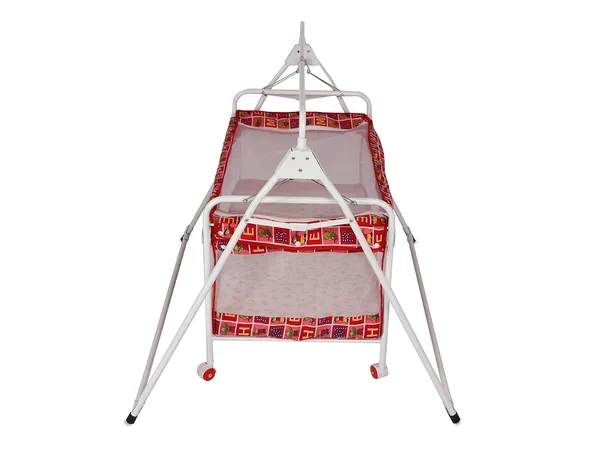 Red_Plastic_&_Metal_Cradle_For_Kids