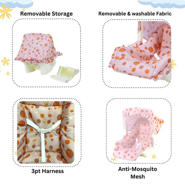 Orange_Plastic_&_Fabric_Sleeping_Carrier_For_Kids