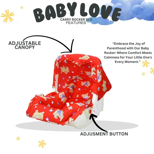 Red_Plastic,_Metal_&_Fabric_Sleeping_Carrier_For_Kids