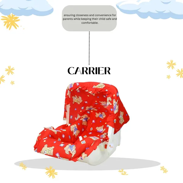 Red_Plastic,_Metal_&_Fabric_Sleeping_Carrier_For_Kids