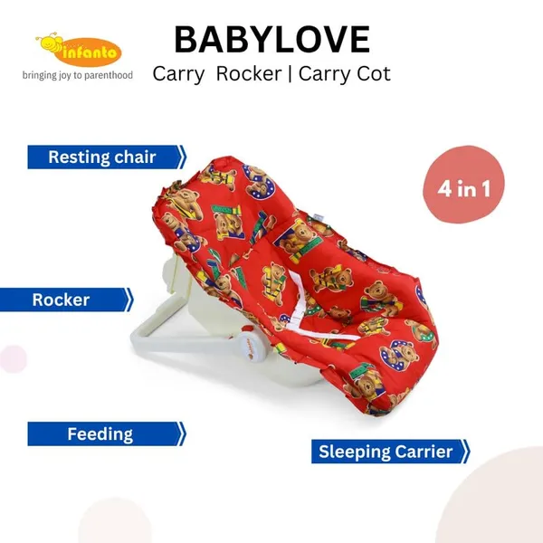 Red_Metal_&_Fabric_Sleeping_Carrier_For_Kids