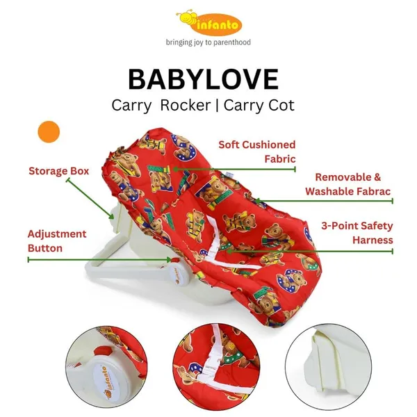Red_Metal_&_Fabric_Sleeping_Carrier_For_Kids
