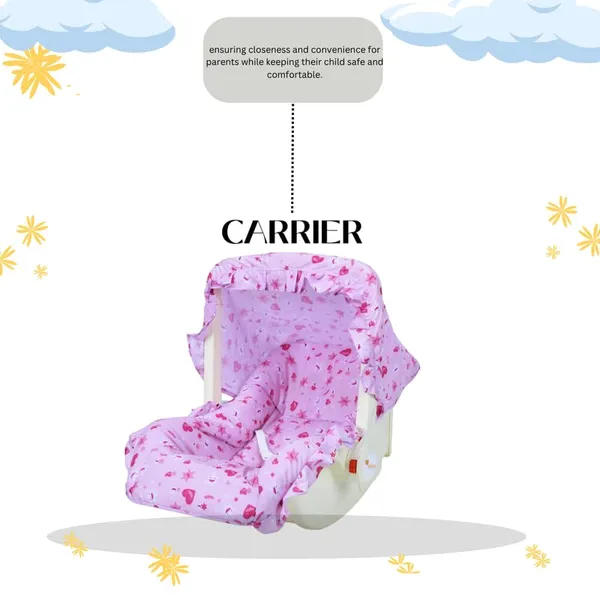 Pink_Plastic,_Metal_&_Fabric_Sleeping_Carrier_For_Kids
