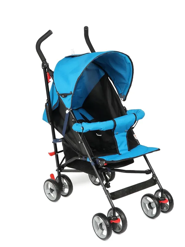 Blue_Metal_&_Polyester_Stroller_For_Kids