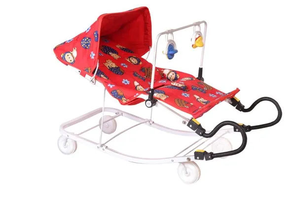 Red_Plastic_&_Fabric_Bouncer_For_Kids