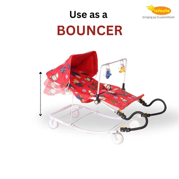 Red_Plastic_&_Fabric_Bouncer_For_Kids