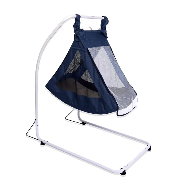 Blue_Metal_&_Fabric_Cradle_For_Kids