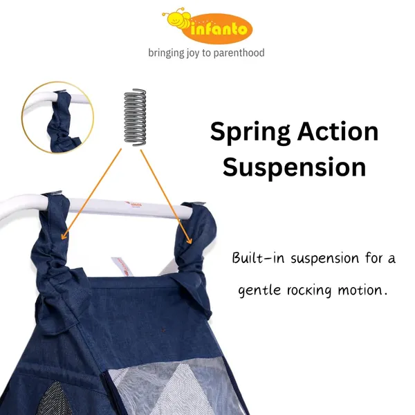 Blue_Metal_&_Fabric_Cradle_For_Kids