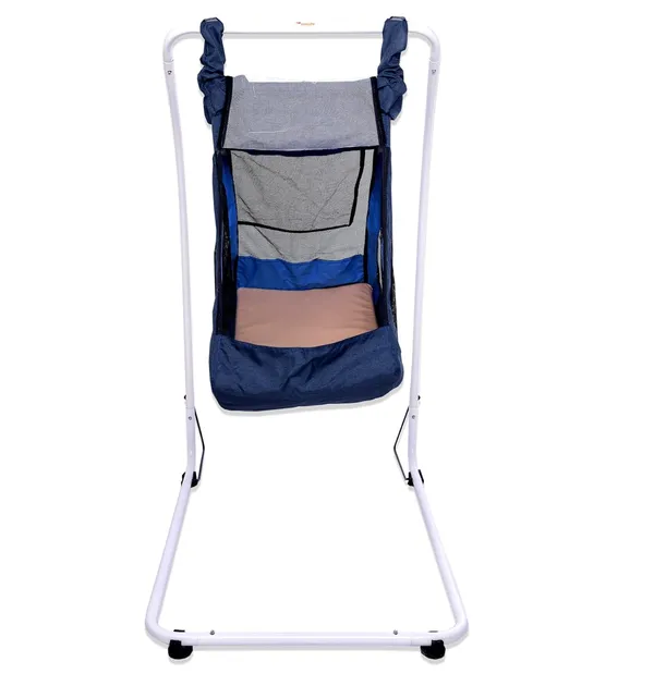 Blue_Metal_&_Fabric_Cradle_For_Kids