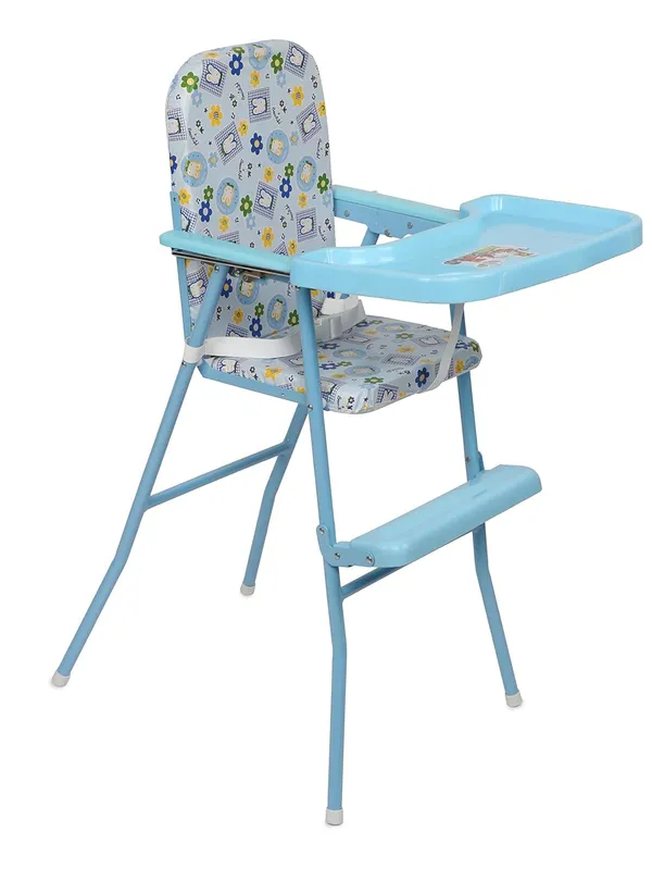 Blue_Metal_&_Fabric_High_Chair_For_Kids