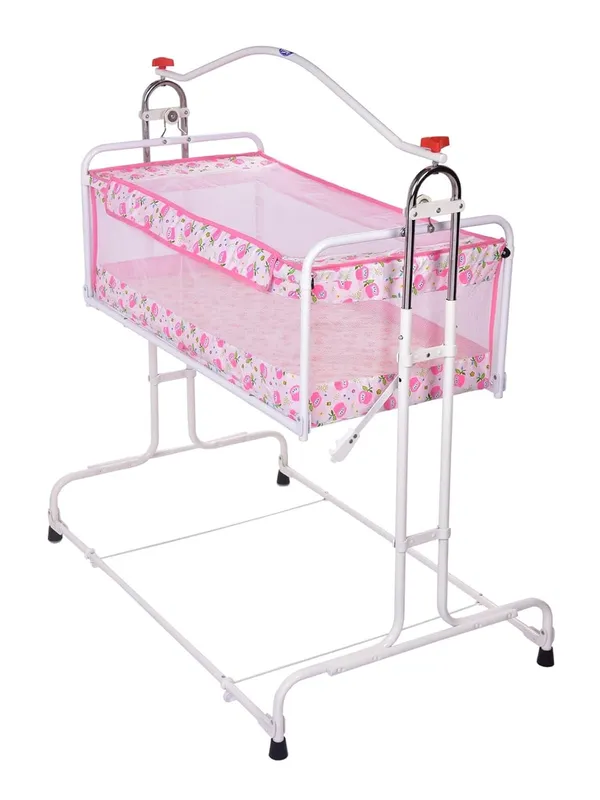 Pink_Steel_&_Mesh_Cradle_For_Kids