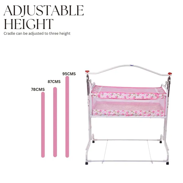 Pink_Steel_&_Mesh_Cradle_For_Kids