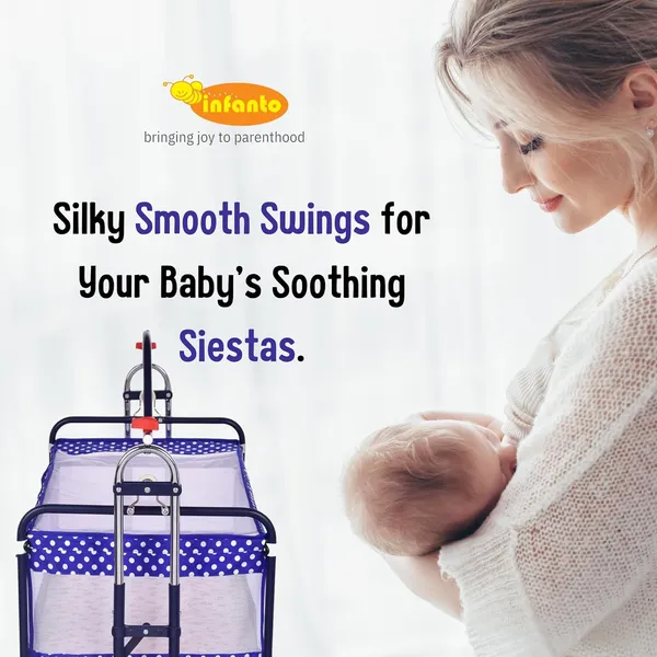 Blue_Steel_&_Mesh_Cradle_For_Kids
