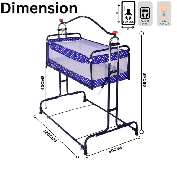 Blue_Steel_&_Mesh_Cradle_For_Kids