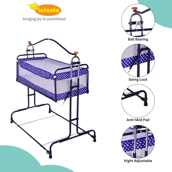 Blue_Steel_&_Mesh_Cradle_For_Kids