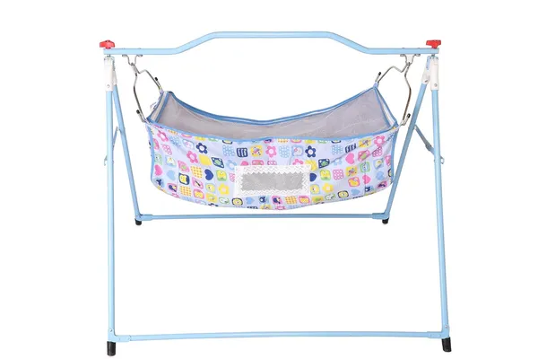 Blue_Stainless_Steel_&_Mesh_Cradle_For_Kids