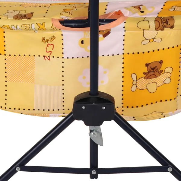Yellow_Metal_&_Fabric_Cradle_For_Kids