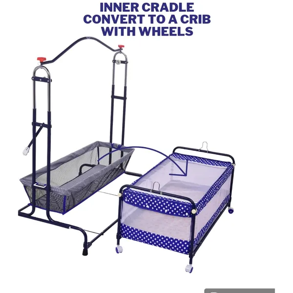 Multicolor_Metal_&_Fabric_Cradle_For_Kids
