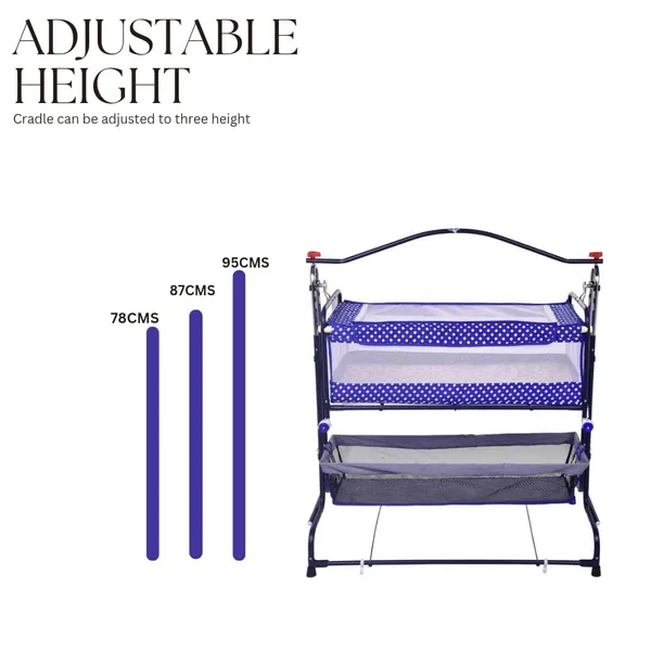 Multicolor_Metal_&_Fabric_Cradle_For_Kids