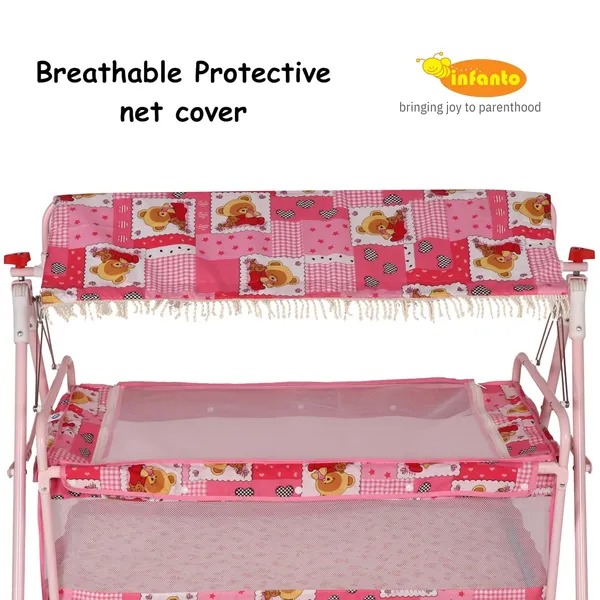 Pink_Metal_&_Fabric_Baby_Swing_For_Kids