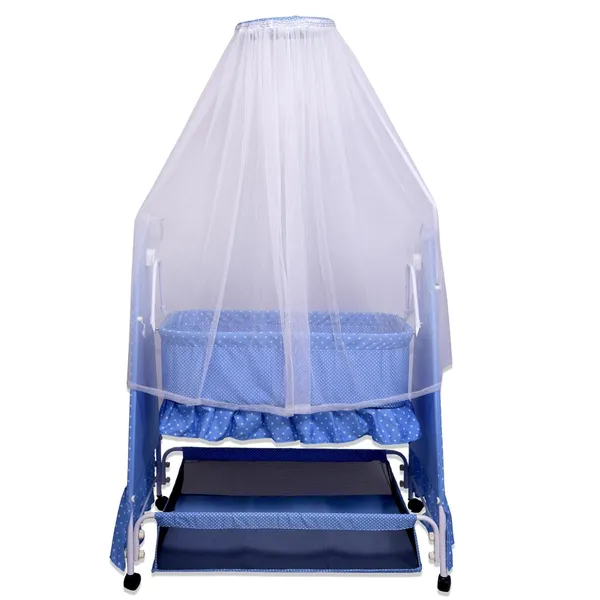 Blue_Iron/Metal_&_Fabric_Cradle_For_Kids