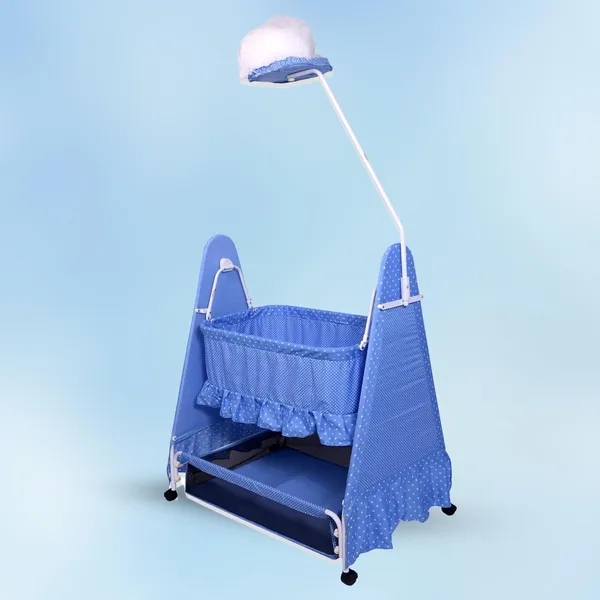 Blue_Iron/Metal_&_Fabric_Cradle_For_Kids