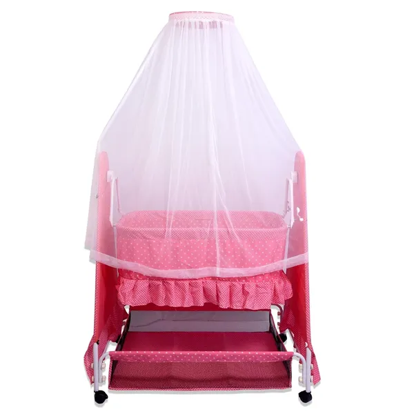 Pink_Iron/Metal_&_Fabric_Cradle_For_Kids