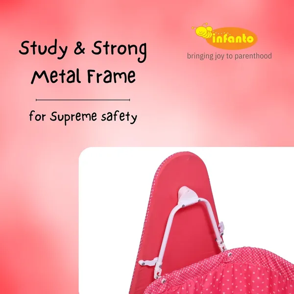 Pink_Iron/Metal_&_Fabric_Cradle_For_Kids