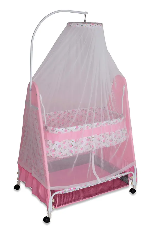Pink_Iron/Metal_&_Fabric_Cradle_For_Kids