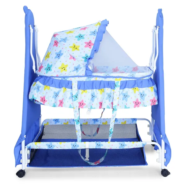 Blue_Metal_&_Fabric_Cradle_For_Kids