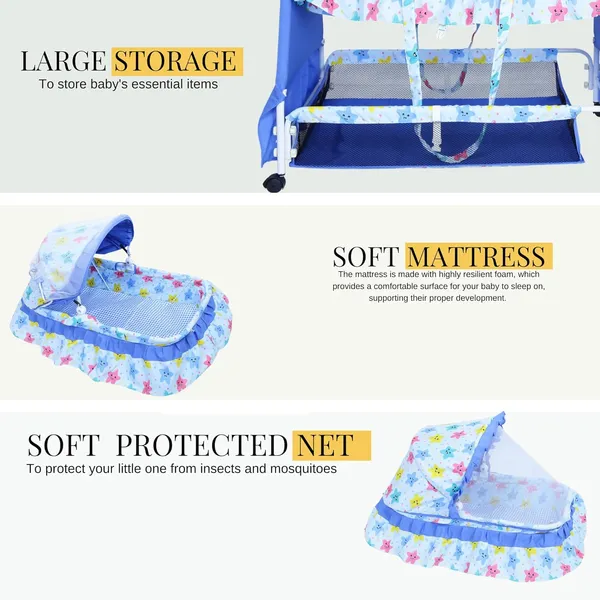 Blue_Metal_&_Fabric_Cradle_For_Kids