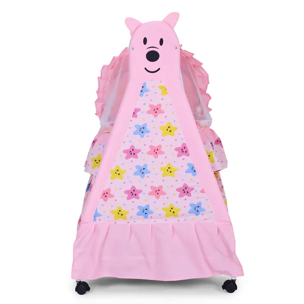 Pink_Metal_&_Fabric_Cradle_For_Kids