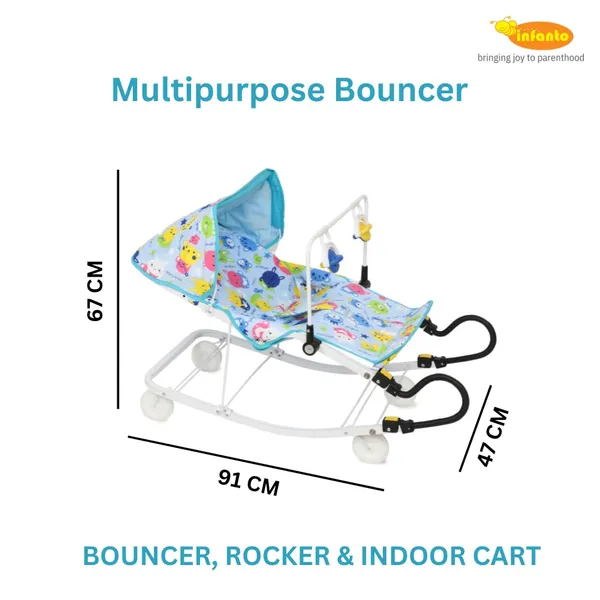 Blue_Metal_&_Mesh_Bouncer_For_Kids