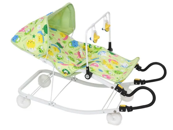 Green_Metal_&_Mesh_Bouncer_For_Kids