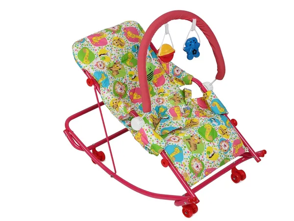 Pink_Metal_&_Cotton_Swing_Rocker_For_Kids