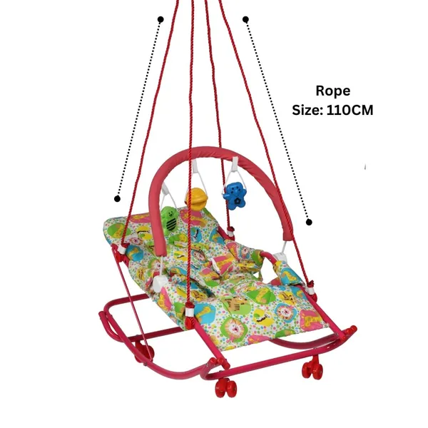 Pink_Metal_&_Cotton_Swing_Rocker_For_Kids