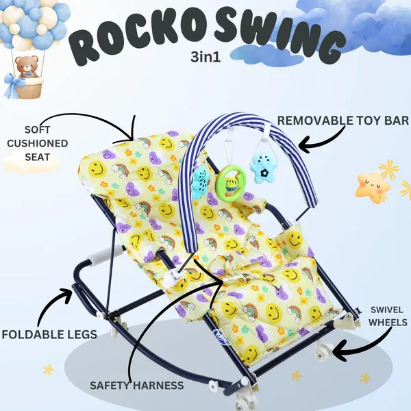 Yellow_Metal_&_Cotton_Swing_Rocker_For_Kids