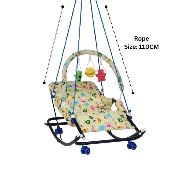 Yellow_Metal_&_Cotton_Swing_Rocker_For_Kids