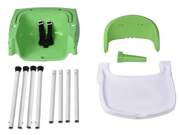 Green_Plastic_&_Metal_High_Chair_For_Kids
