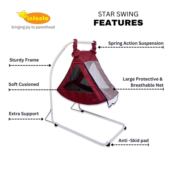 Red_Metal_Cradle_For_Kids