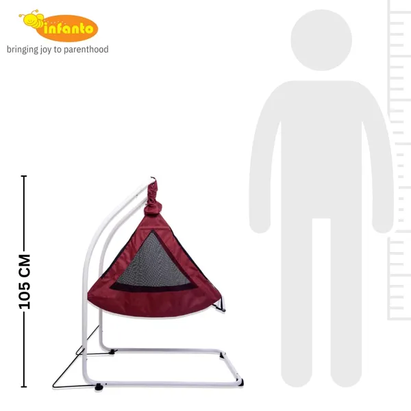 Red_Metal_Cradle_For_Kids