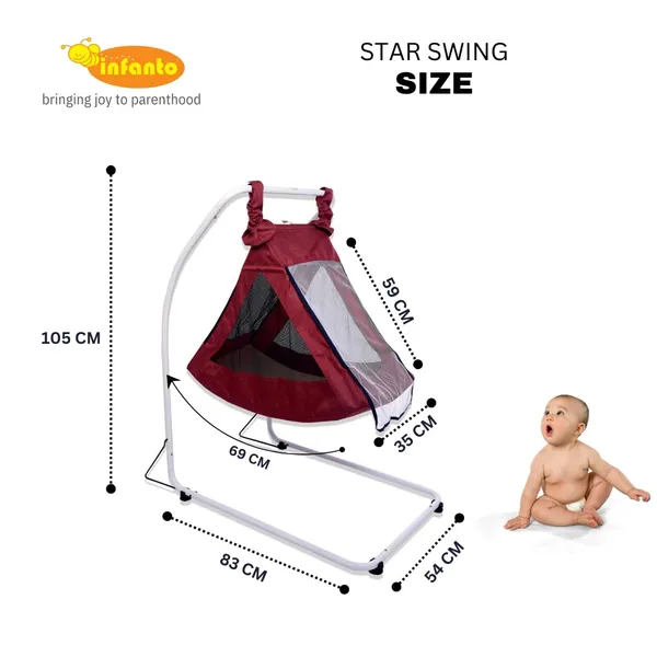 Red_Metal_Cradle_For_Kids