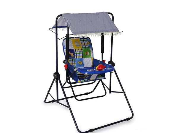 Blue_MS_Tube_&_Oxford_Cloth_Feeding_Chair_For_Kids