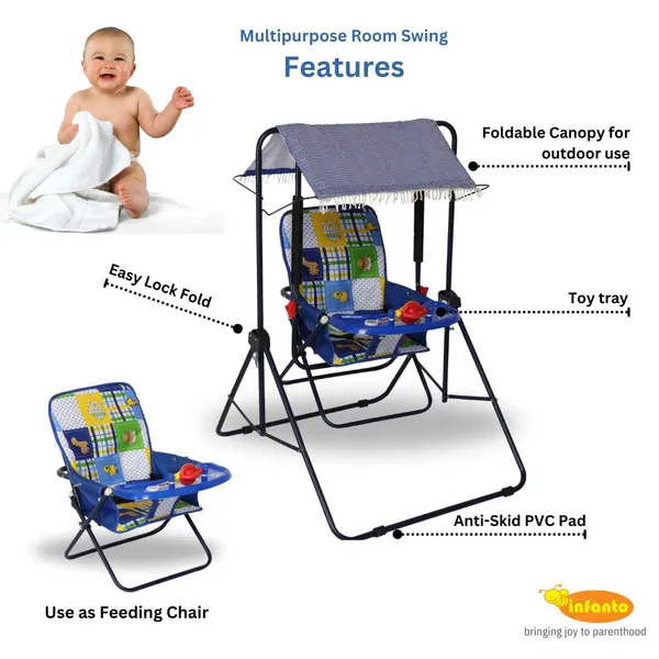 Blue_MS_Tube_&_Oxford_Cloth_Feeding_Chair_For_Kids