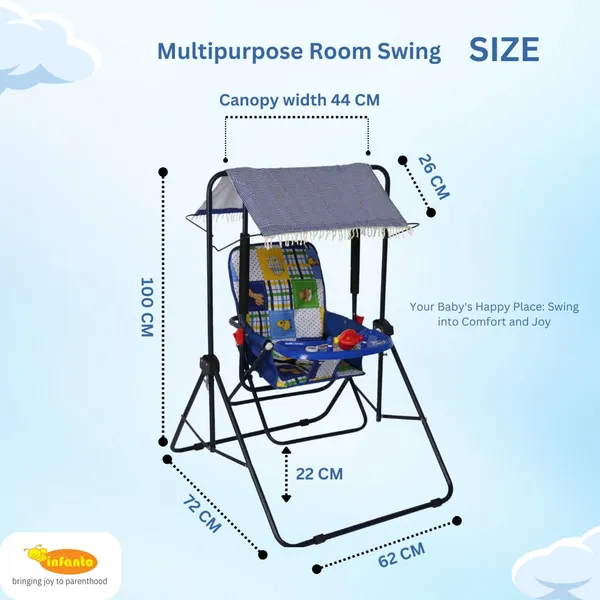 Blue_MS_Tube_&_Oxford_Cloth_Feeding_Chair_For_Kids