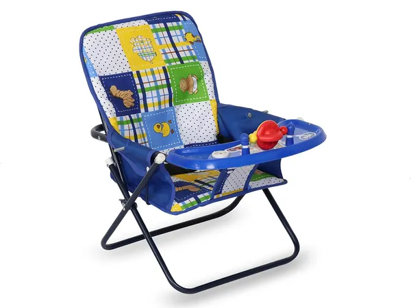 Blue_MS_Tube_&_Oxford_Cloth_Feeding_Chair_For_Kids