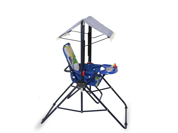 Blue_MS_Tube_&_Oxford_Cloth_Feeding_Chair_For_Kids