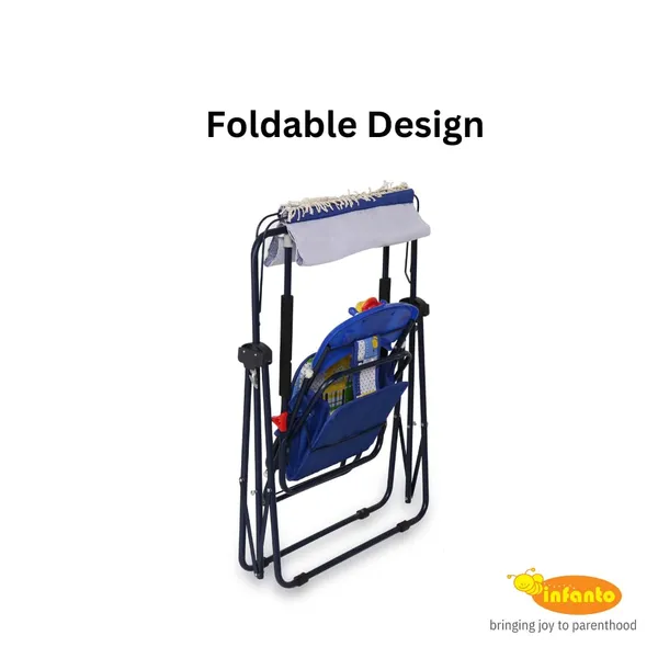 Blue_MS_Tube_&_Oxford_Cloth_Feeding_Chair_For_Kids